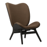 The Conversation Piece fabric high chair with black frame