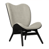 The Conversation Piece fabric high chair with black frame