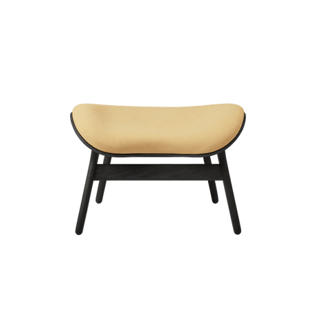 The Conversation Piece fabric footstool with black frame