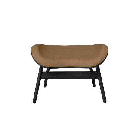 The Conversation Piece fabric footstool with black frame