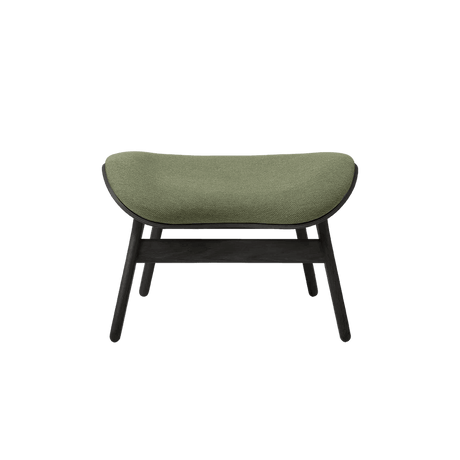The Conversation Piece fabric footstool with black frame