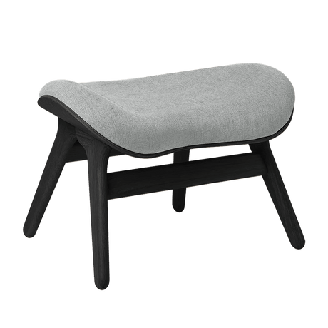 The Conversation Piece fabric footstool with black frame