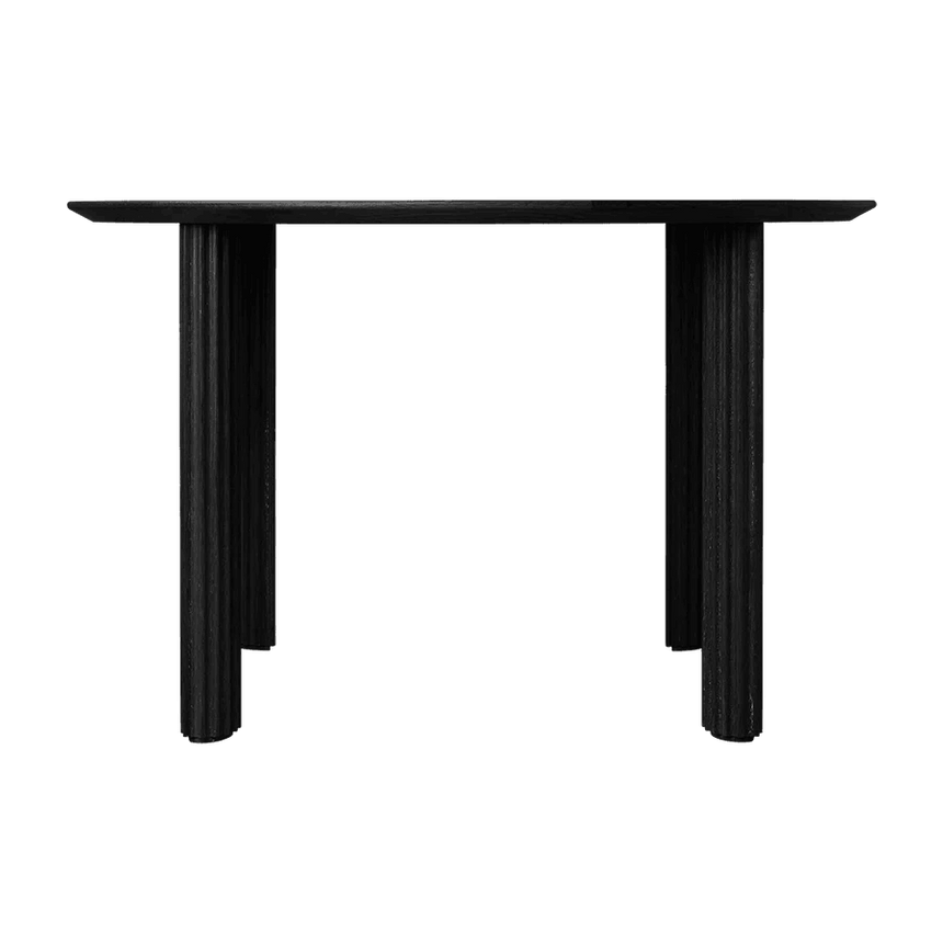 Rippled Comfort Circle wooden table Ø120