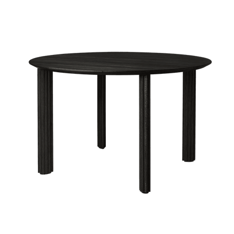 Rippled Comfort Circle wooden table Ø120