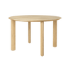Rippled Comfort Circle wooden table Ø120