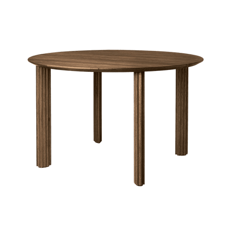 Rippled Comfort Circle wooden table Ø120