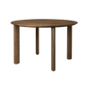 Rippled Comfort Circle wooden table Ø120