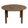 Smooth Comfort Circle extendable wooden table Ø132