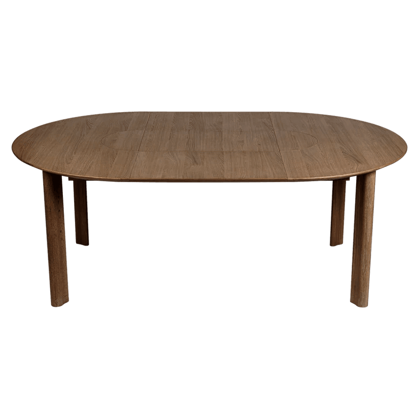 Smooth Comfort Circle extendable wooden table Ø132