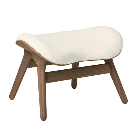 Conversation Piece Faux Fur Footstool with Dark Frame