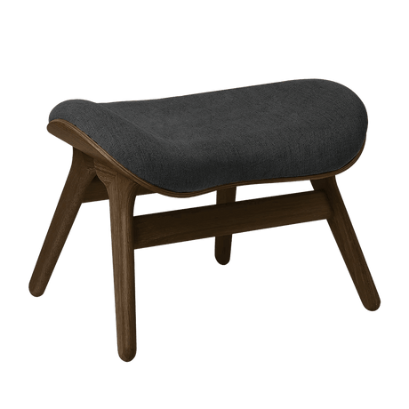 Conversation Piece fabric footstool with dark frame