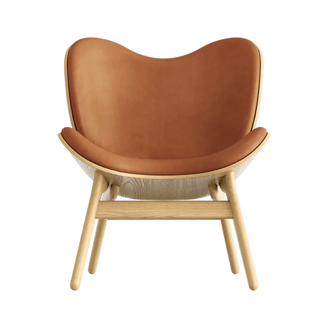 A Conversation Piece bőr fotel natúr kerettel