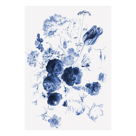Royal Blue Flowers I, 4 paneles tapéta-0