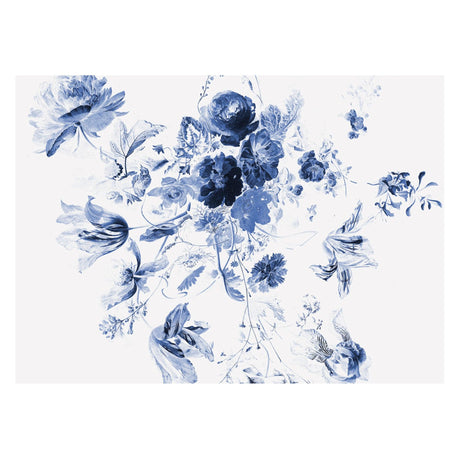 Royal Blue Flowers III, 8 paneles tapéta-0