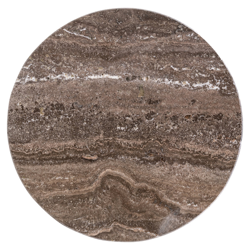 Eldora lerakóasztal – Bronz felület, 30 cm átmérő