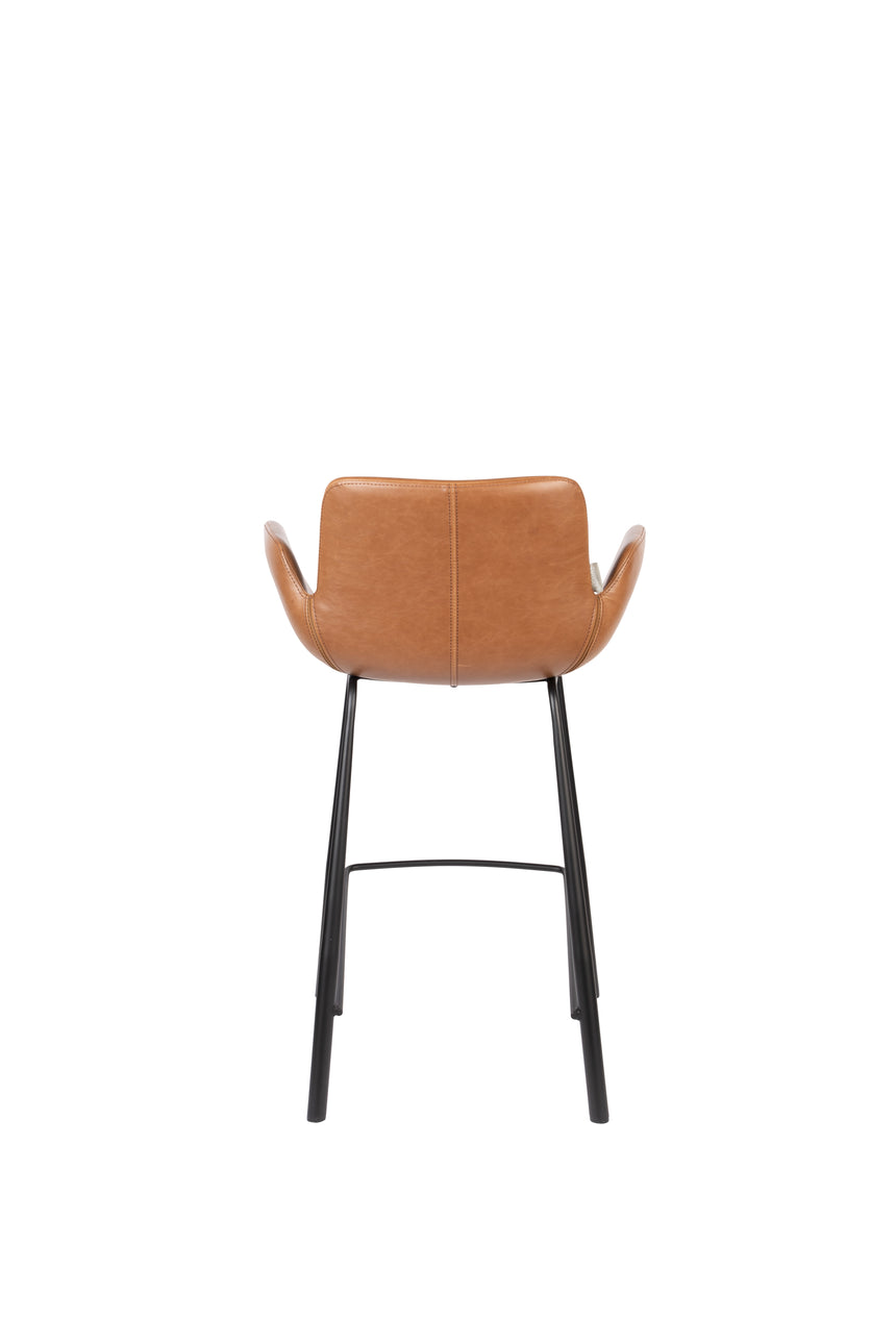Brit LL textile leather low bar stool