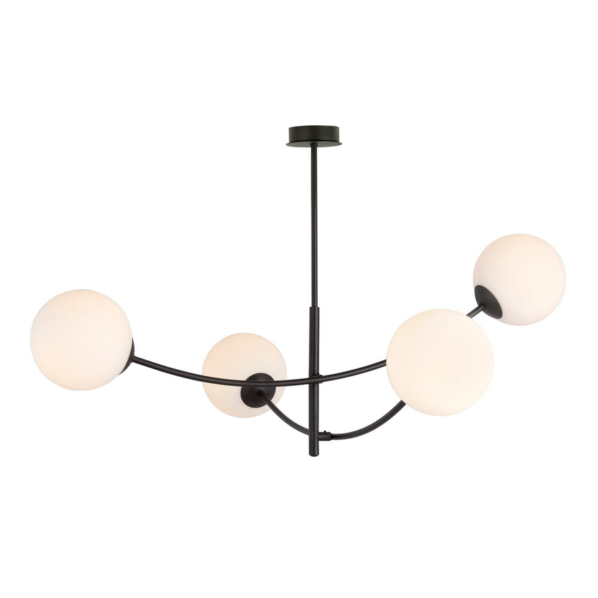 Hunter 4 Opal metal ceiling lamp