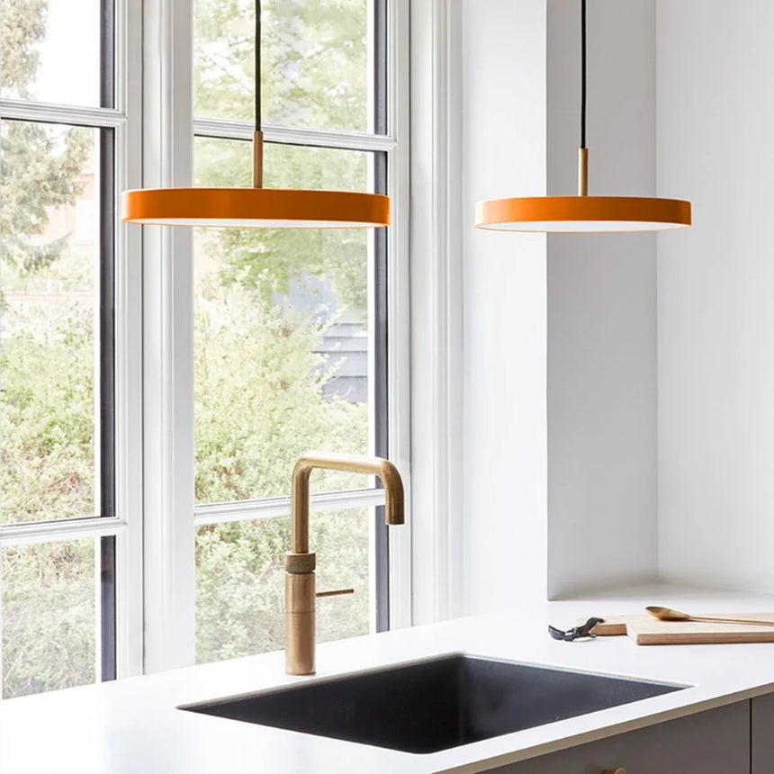 Asteria Brass pendant lamp Ø43