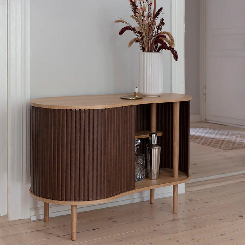 Audacious textilbőr kabinet natúr kerettel 67×100