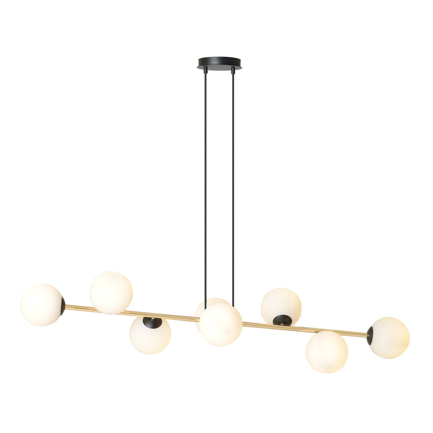 Gravity 8 BL Opal metal pendant lamp