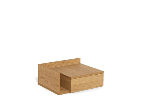 Ashlan wall-mounted wooden bedside table 40x17
