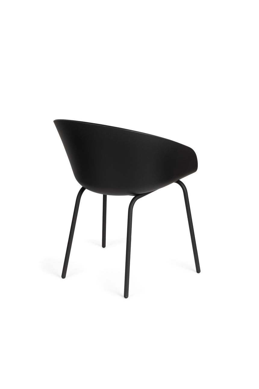 Void karfás PP szék fekete lábbal