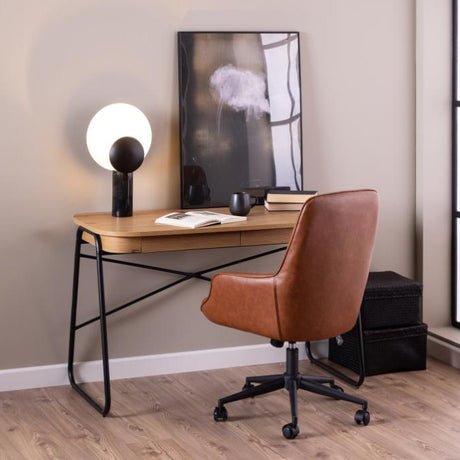 Blueton 2-drawer wooden desk