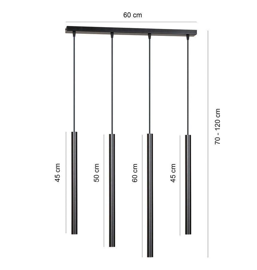 Selter 4 metal pendant lamp