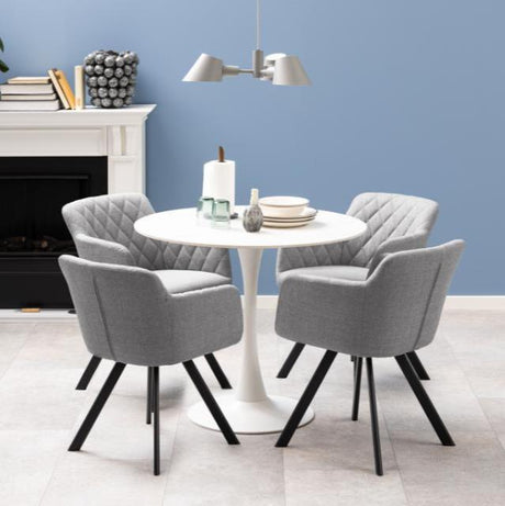 Malta ceramic dining table Ø90