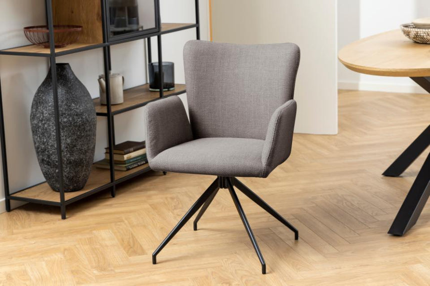 Laura fabric swivel chair