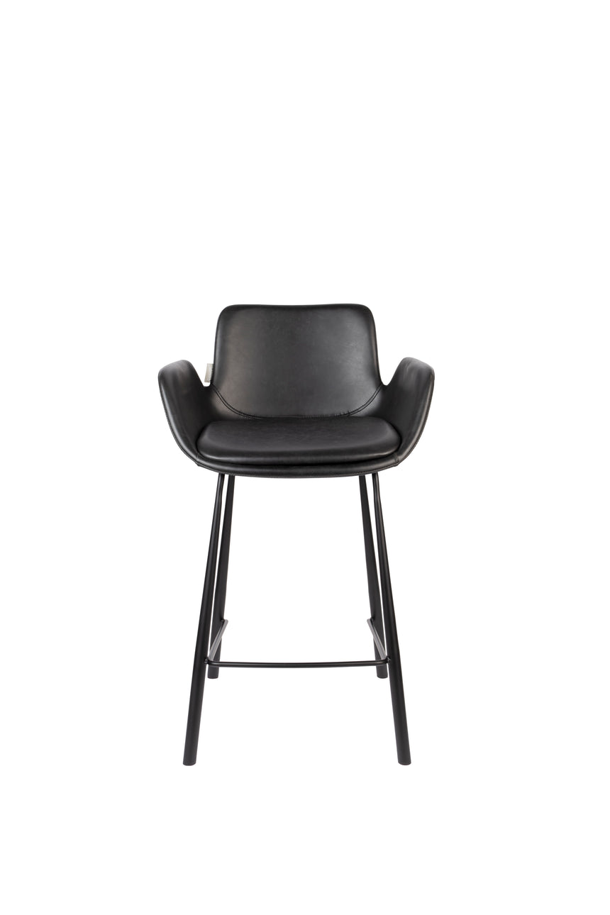 Brit LL textile leather low bar stool