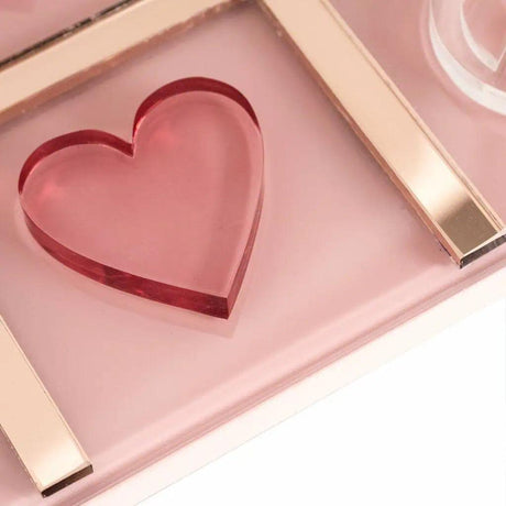 Jolisa Tic Tac Toe glass decoration