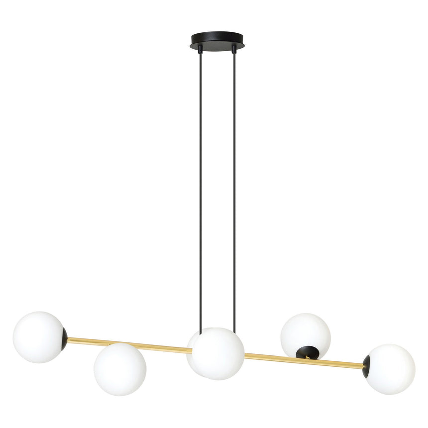 Gravity 6 BL Opal metal pendant lamp