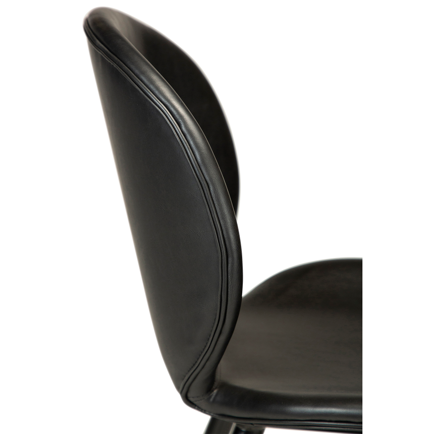 Cloud textile leather low bar stool