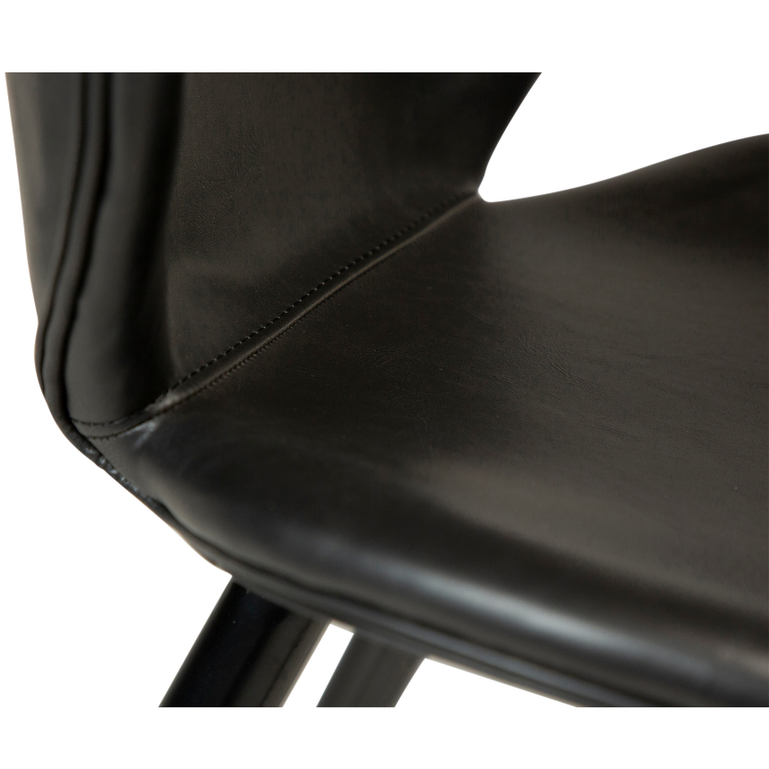 Cloud textile leather low bar stool