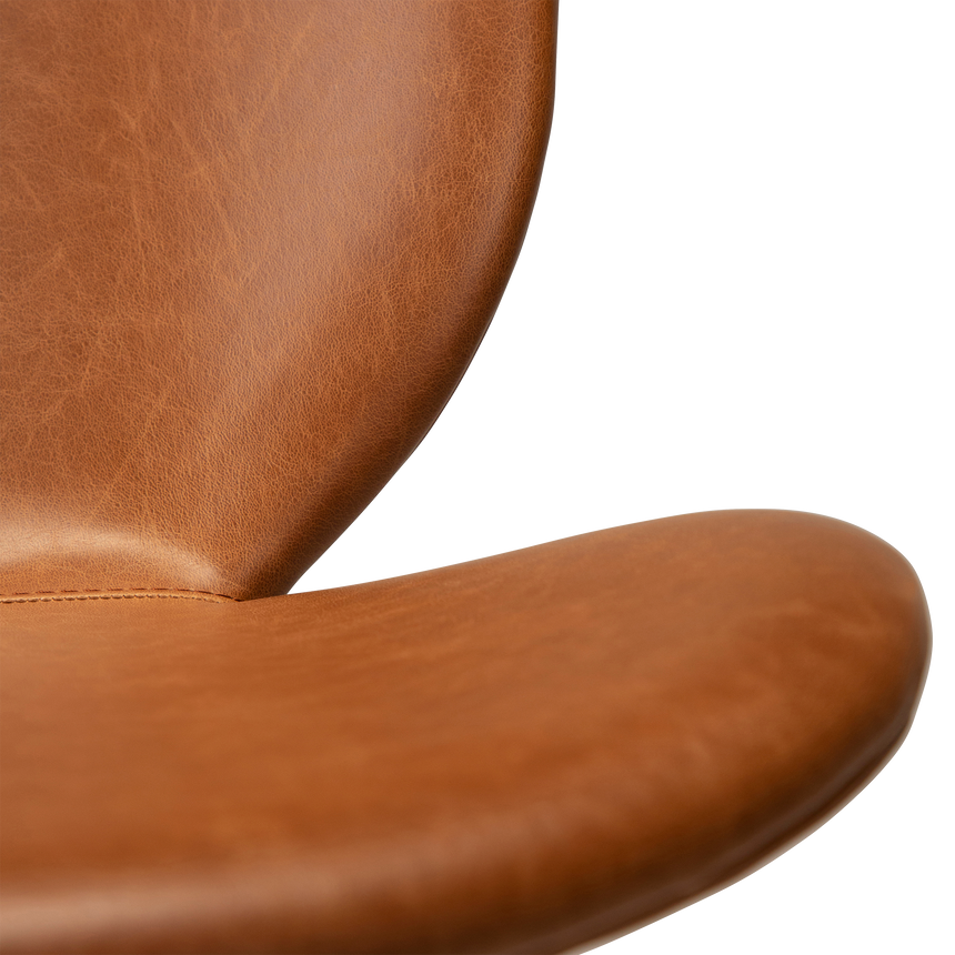 Cloud textile leather low bar stool