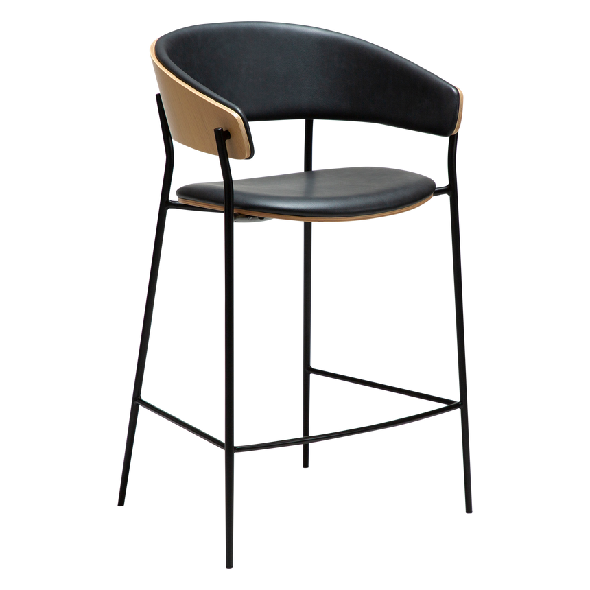 Crib textilbőr alacsony bárszék