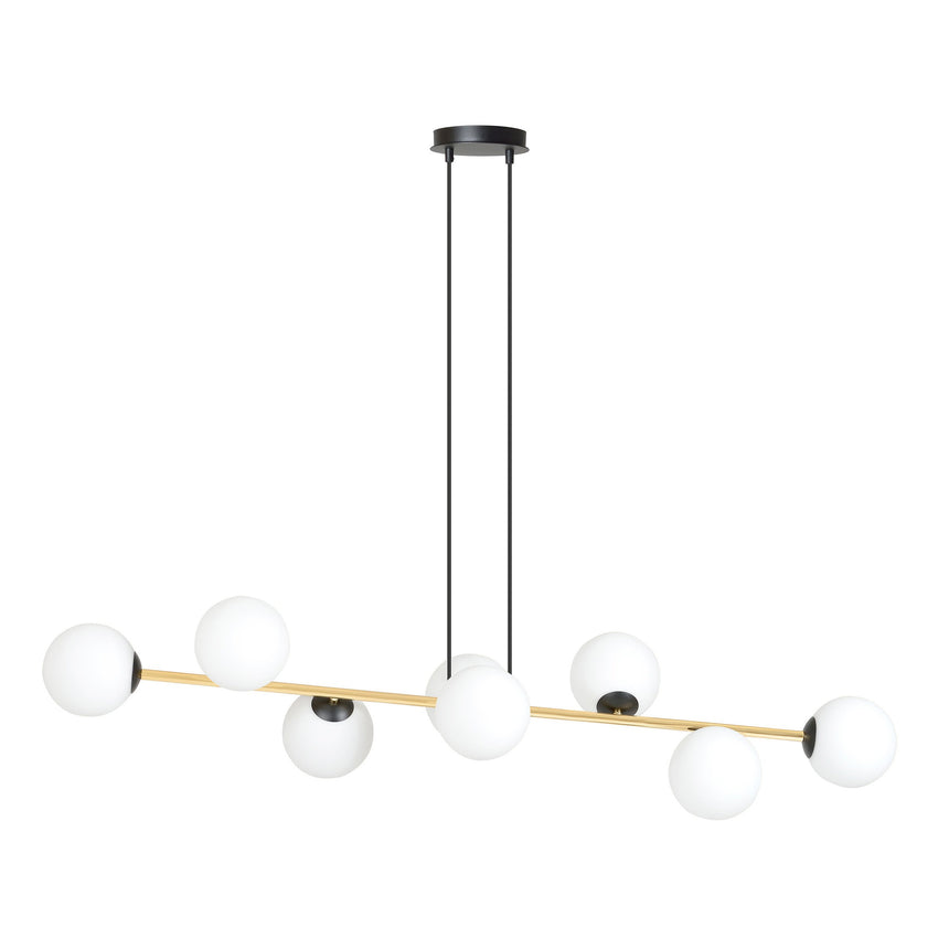 Gravity 8 BL Opal metal pendant lamp