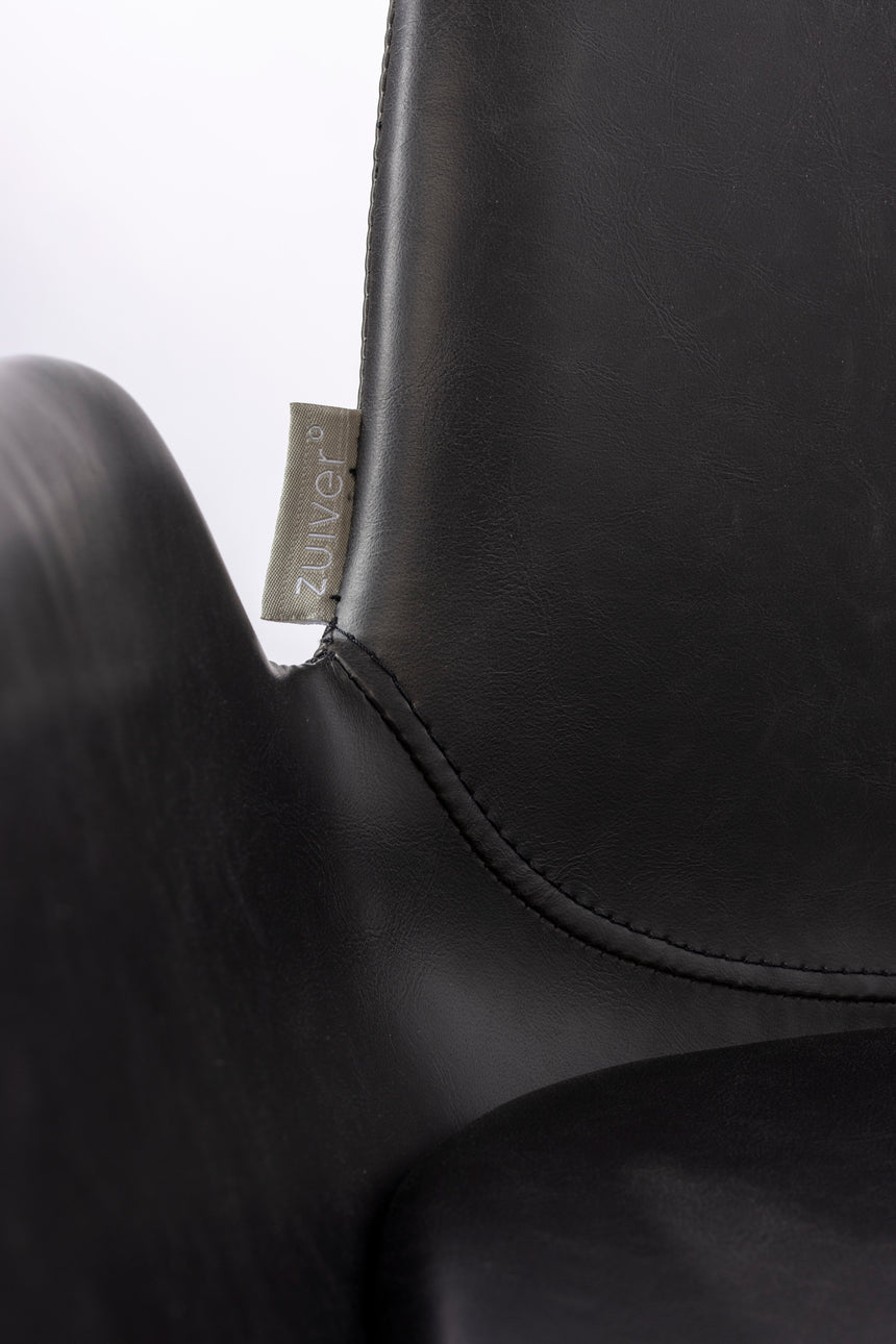 Brit LL textile leather low bar stool