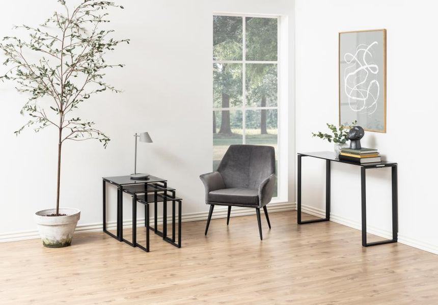 Katrine glass side table set