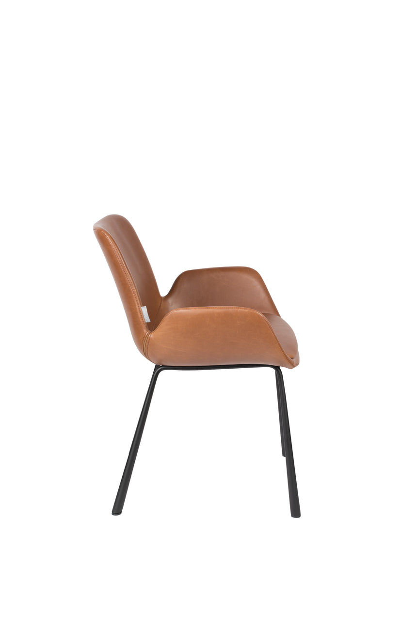 Brit textilbőr szék