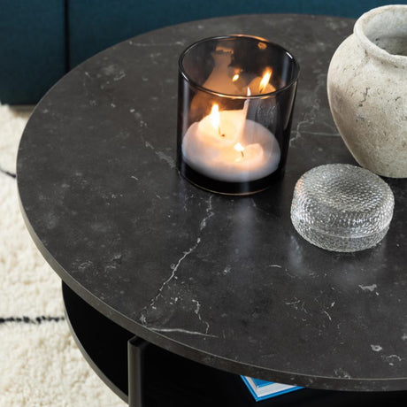 Goldington marble-effect coffee table