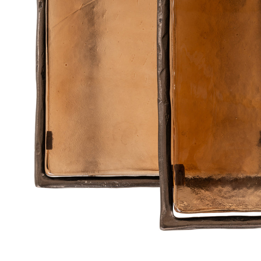 Villano lerakóasztal szett (2 db-os) – Bronz kivitel