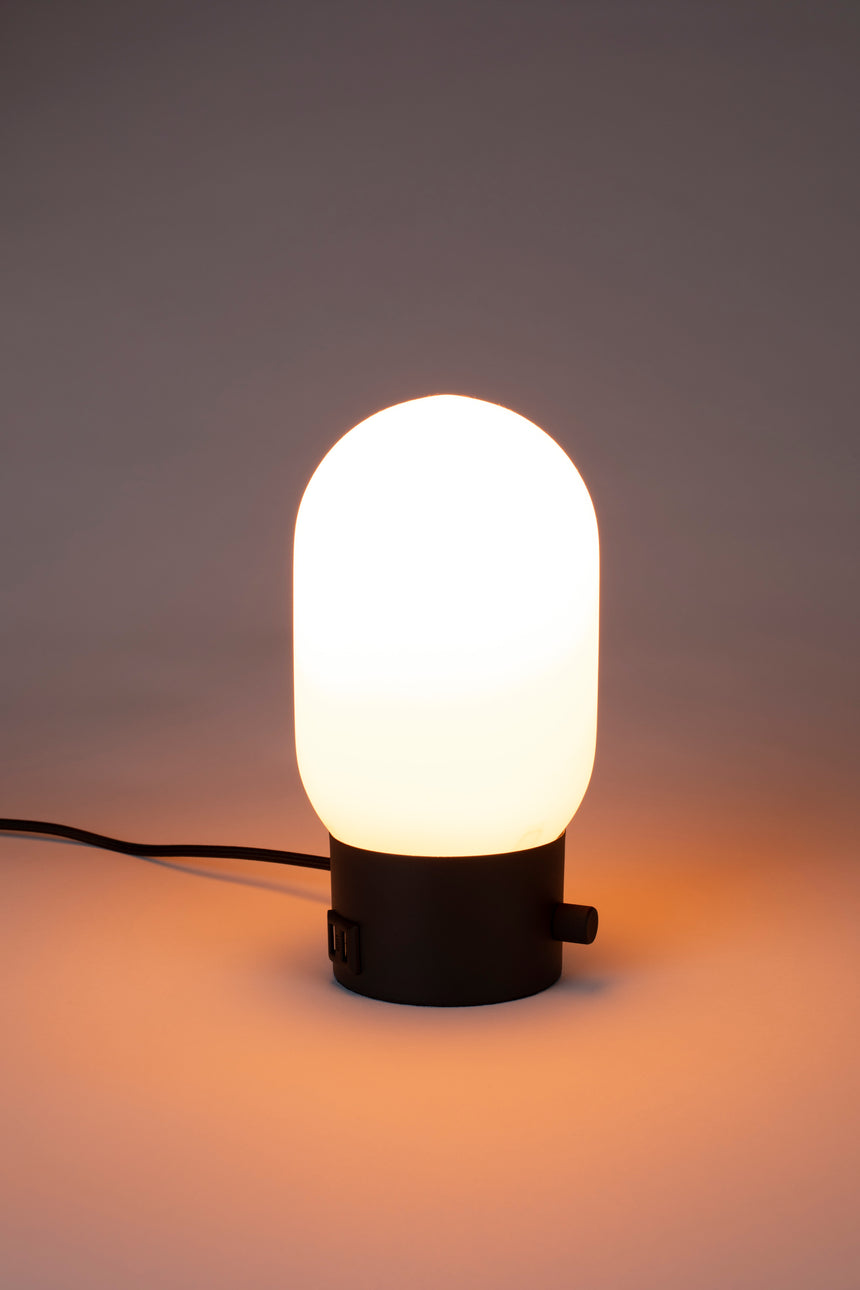 Urban charger üveg asztali lámpa