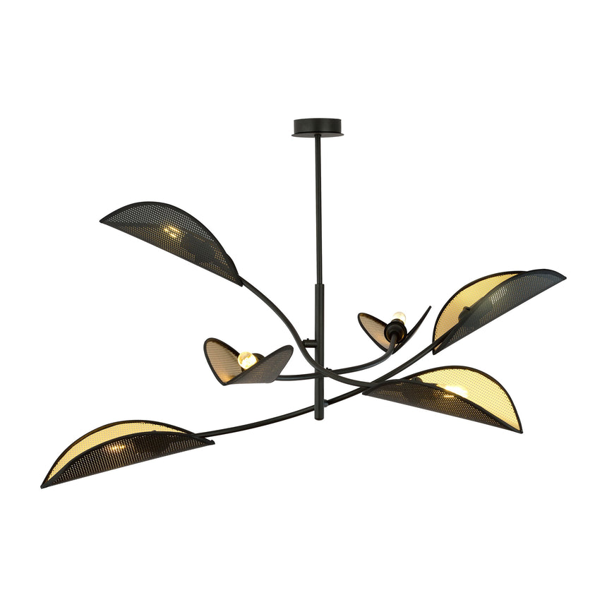 Lotus 6 metal pendant lamp