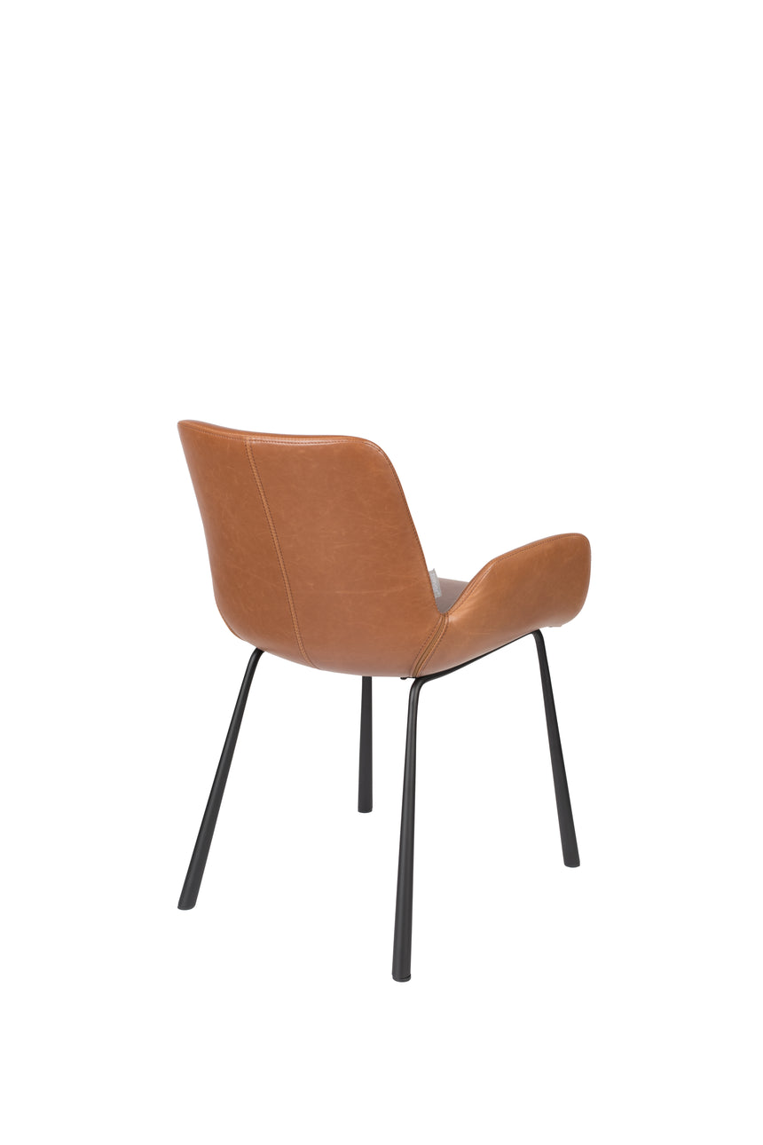 Brit textilbőr szék