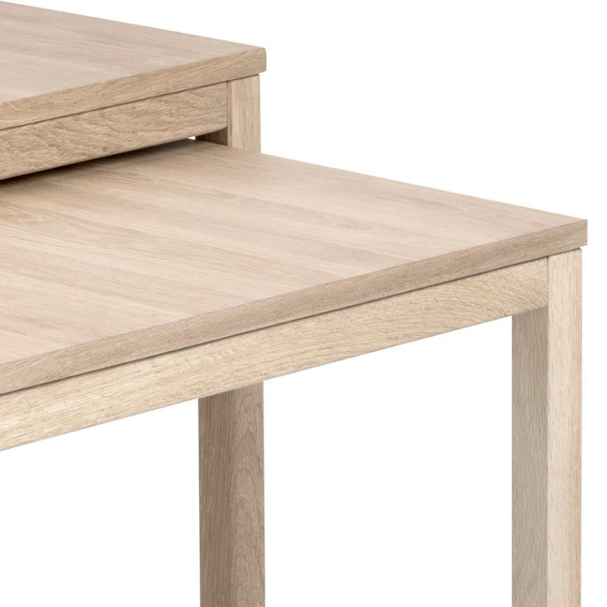 Cornus fa dohányzóasztal 70x70 szettben