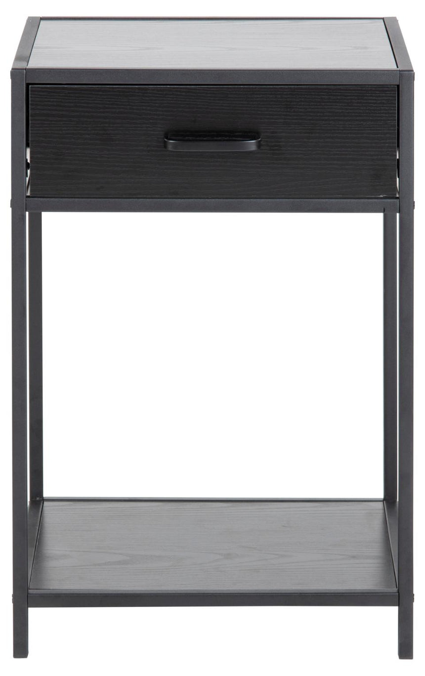 Seaford wooden bedside table with drawers
