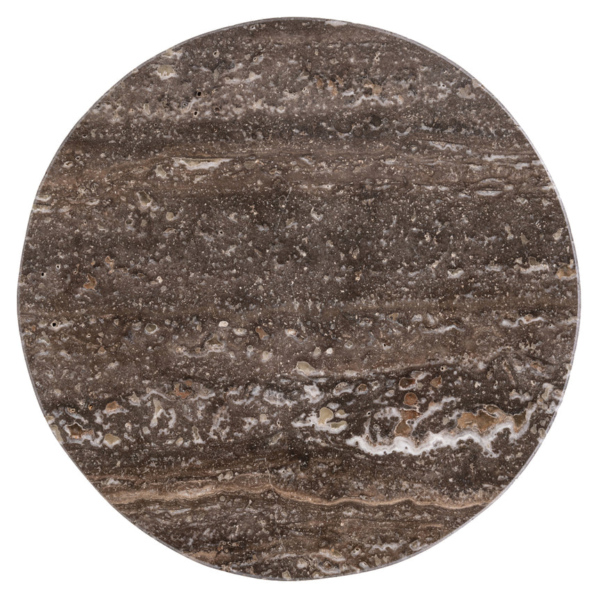 Eldora lerakóasztal – Bronz felület, 25 cm átmérő