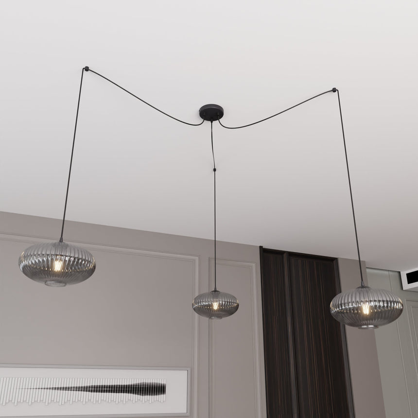 Origo 3 BL glass pendant lamp